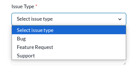Issue Type