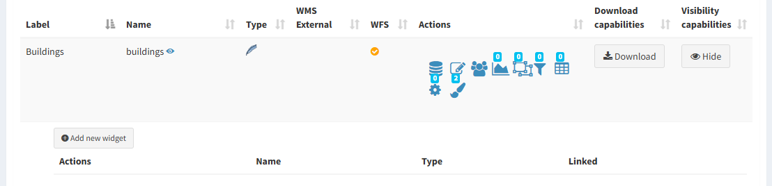 Add New Widget