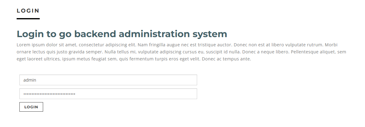 Login