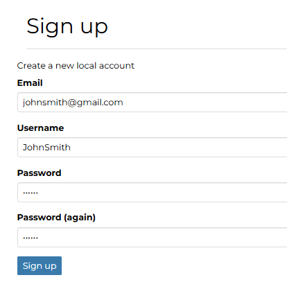Sign Up