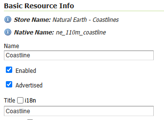 Basic Resource Info Section