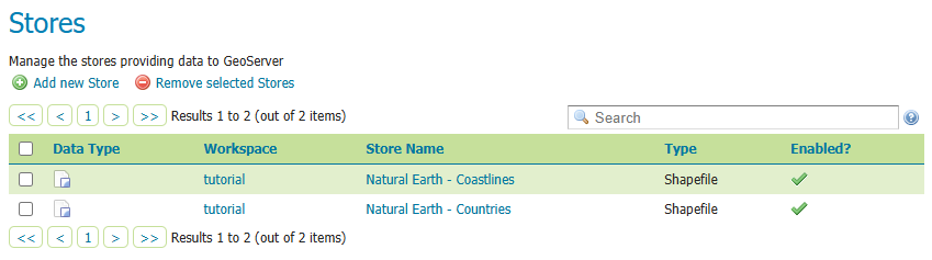 Stores Page