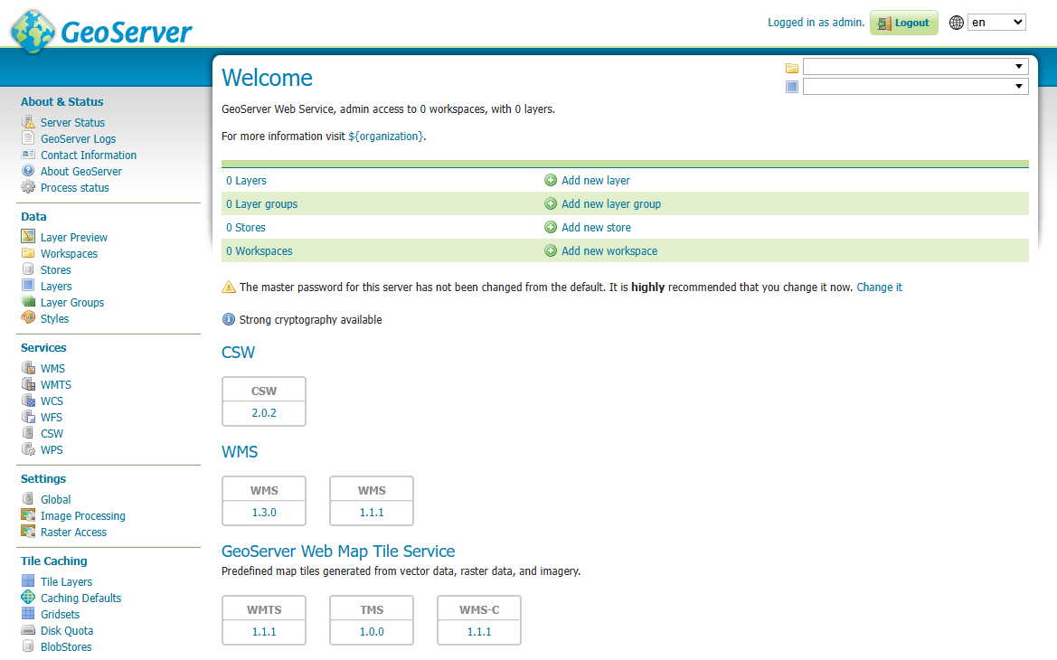 Additional options when logged in