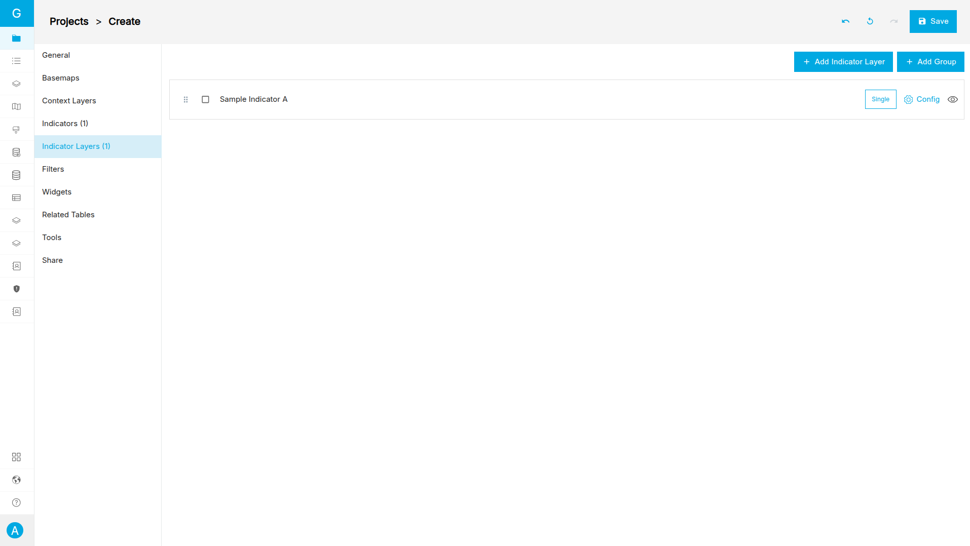 Indicator Layers Tab