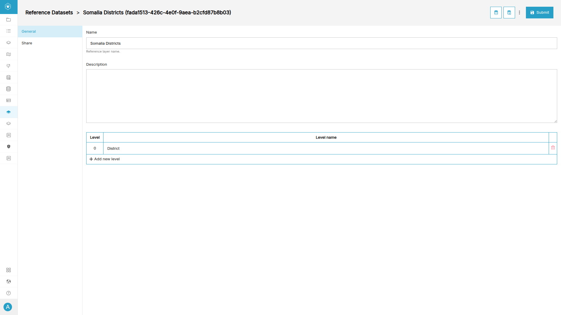New Reference Dataset