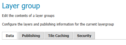 Layer Group editor