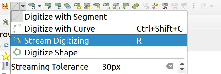 digitizing options