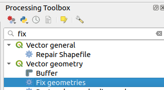 Fix Geometries