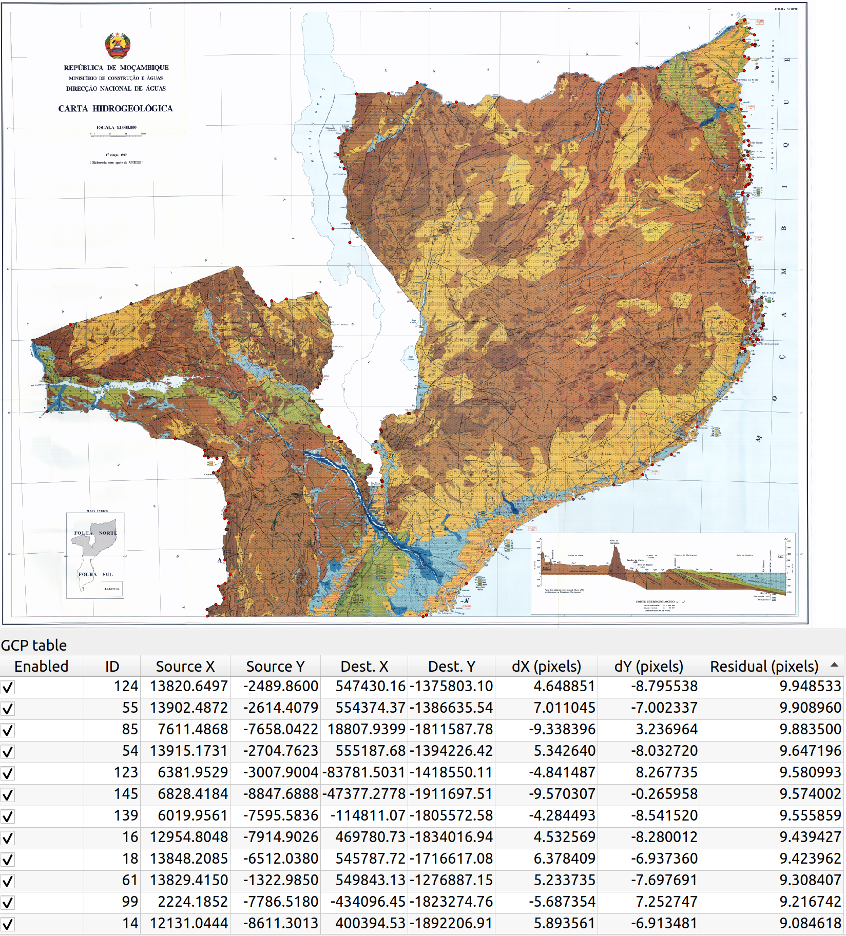 Mozambique North Georeferencer