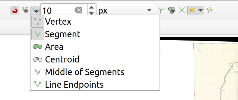 project snapping settings