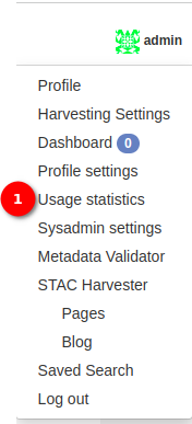 usage statistics option