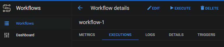 GCP workflow execute
