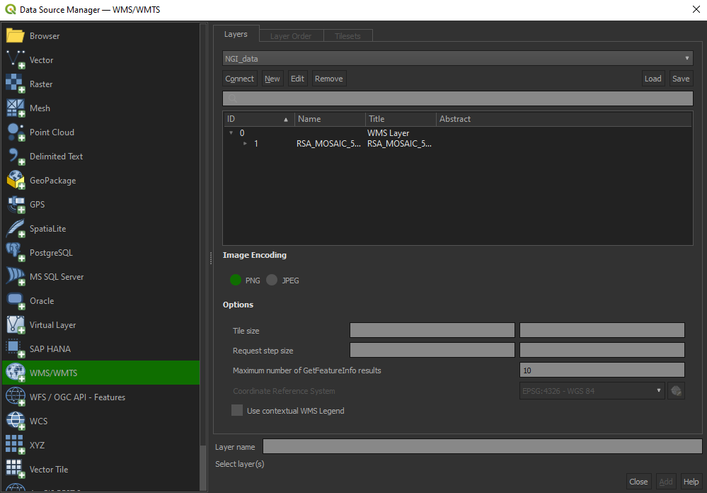 NGI qgis data manager