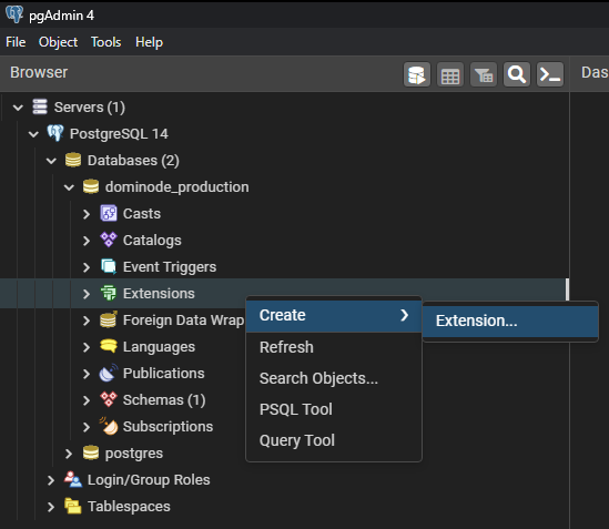 Postgis extension