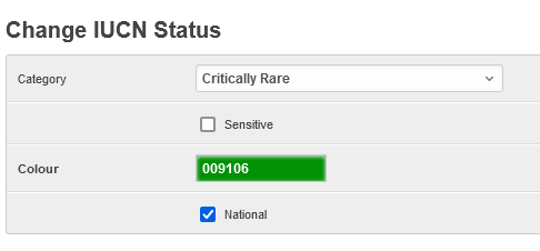 IUCN Conservation status 2