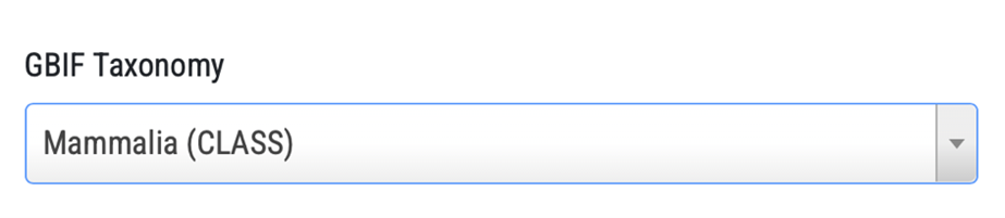 GBIF Taxonomy