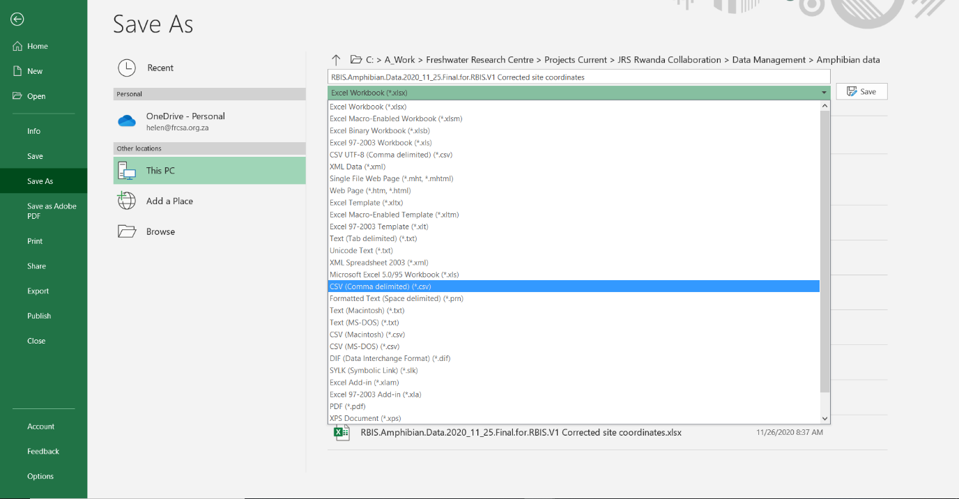 Occurrence Data Uploading 3