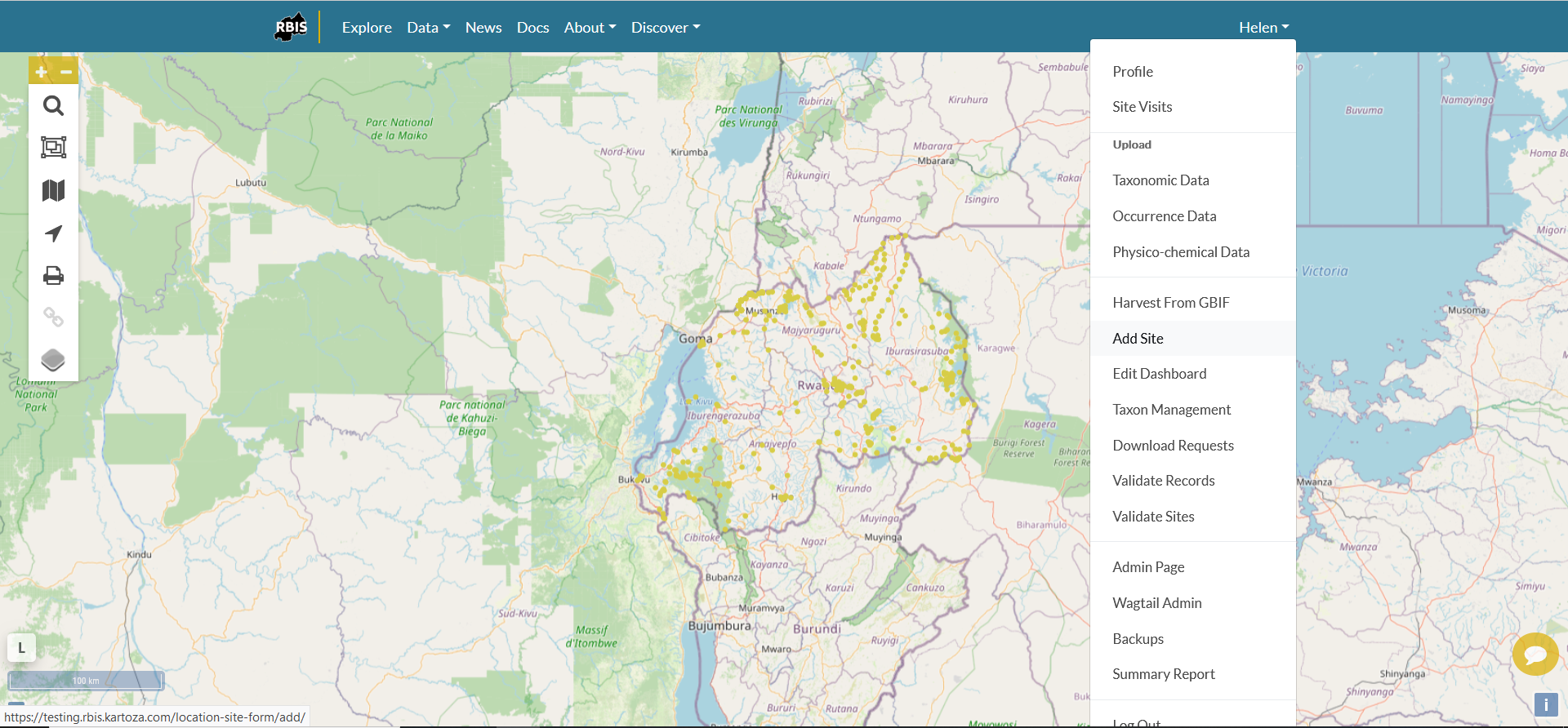 Site Biodiversity Data 1