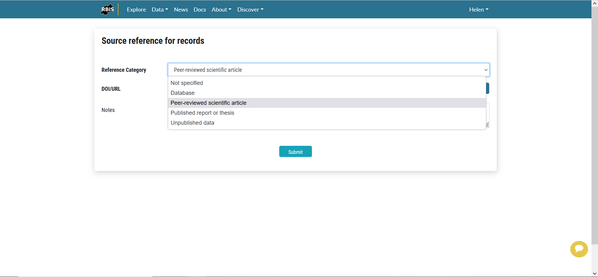 Site Biodiversity Data 10