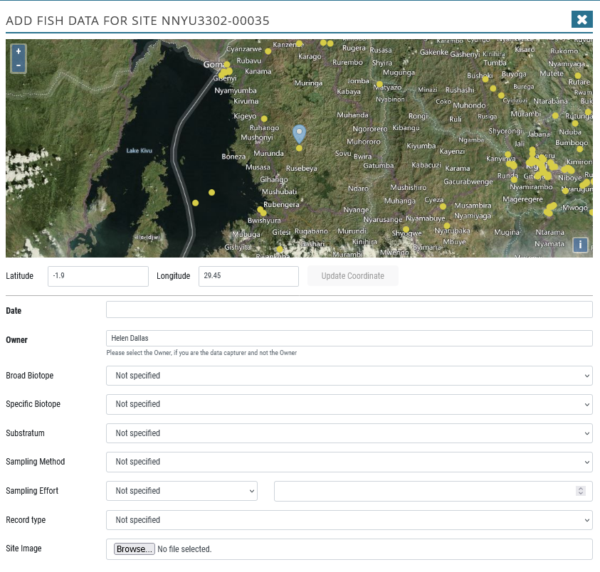 Site Biodiversity Data 6