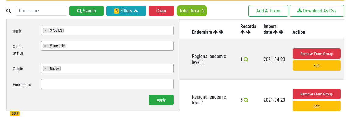 Taxa Management 7