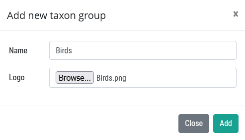 Taxon Group Upload 3