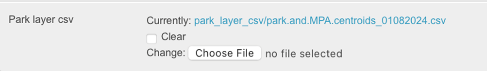 Uploading centroids