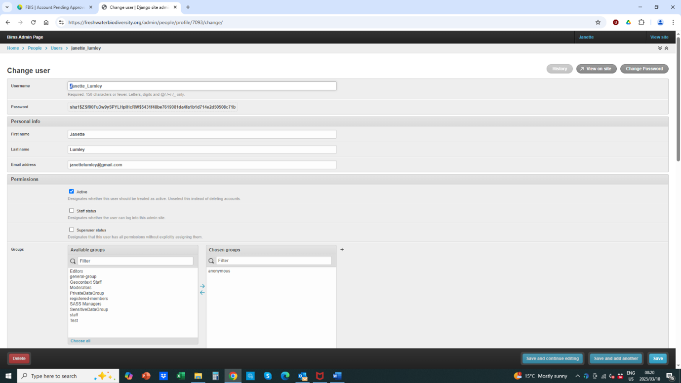 User sign up 5
