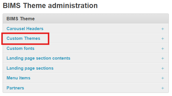 BIMS-custom theme