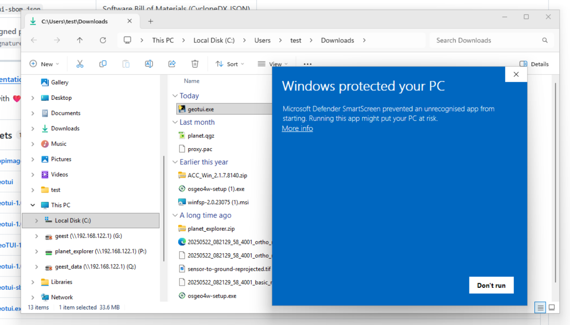 SmartScreen blocked