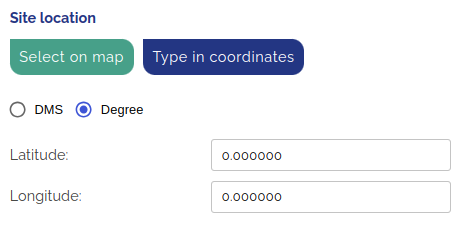 degree coordinates