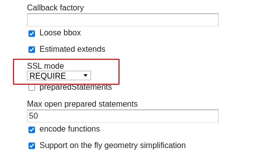 SSL Mode Required