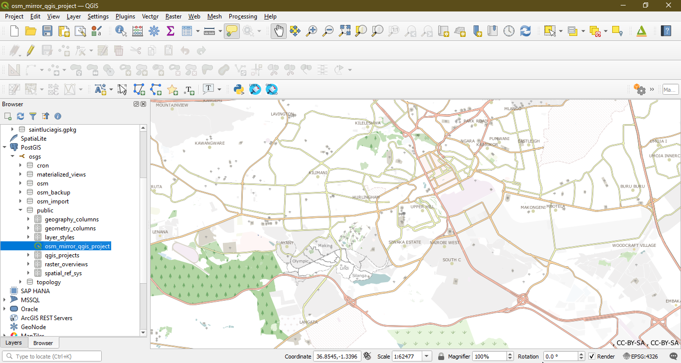 "View the Default QGIS Project"