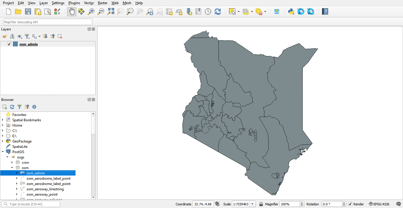 "Load a OSM Mirror Layer"