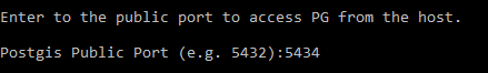Postgis Public Port
