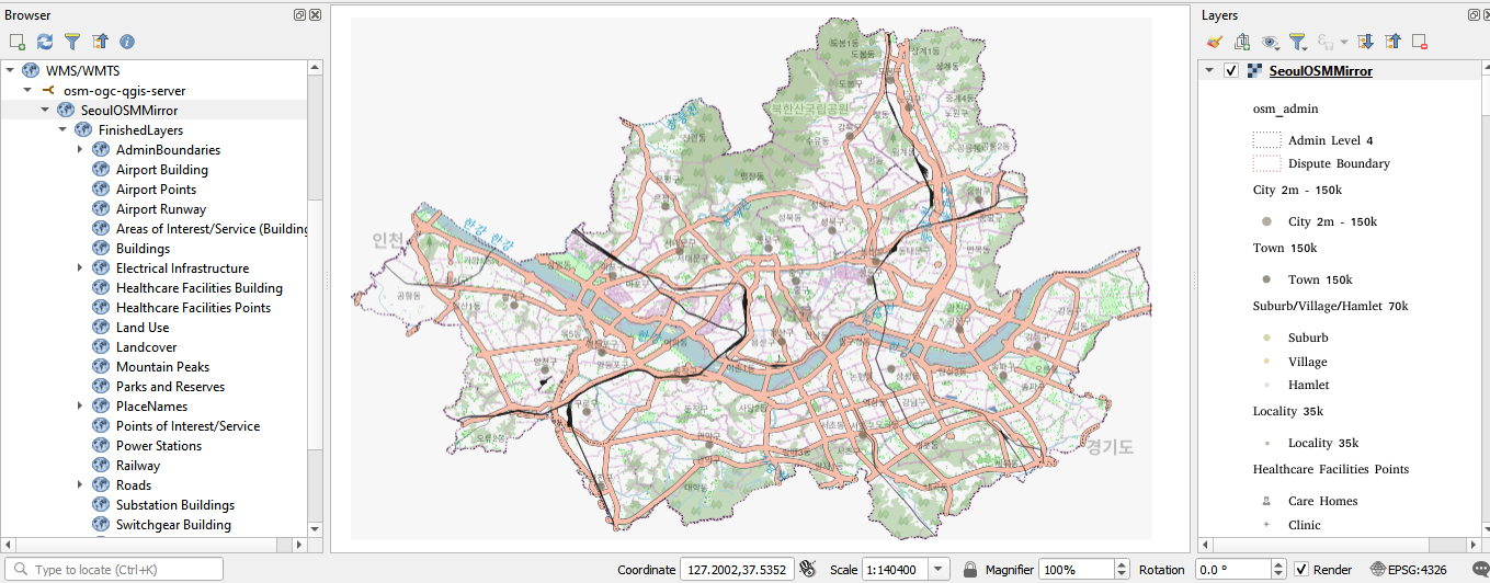 Published QGIS Project