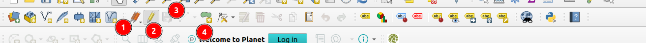 Vector toolbar