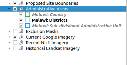 Administrative areas