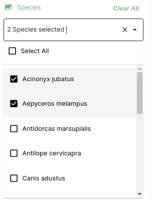 Species filter