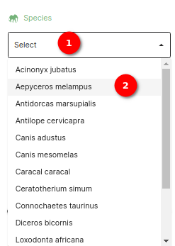 Species filter