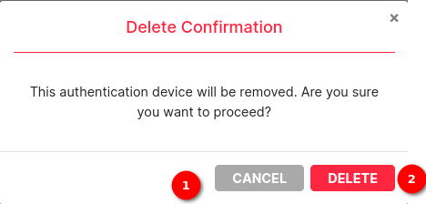 Delete Confirmation