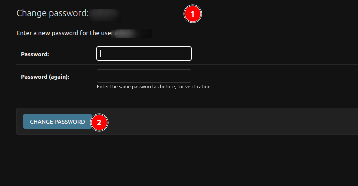 Change Password Form